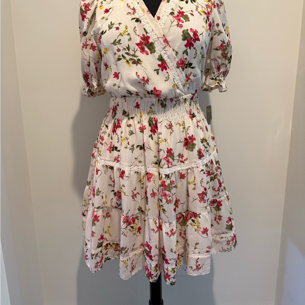 NWT Floral Wrap Dress